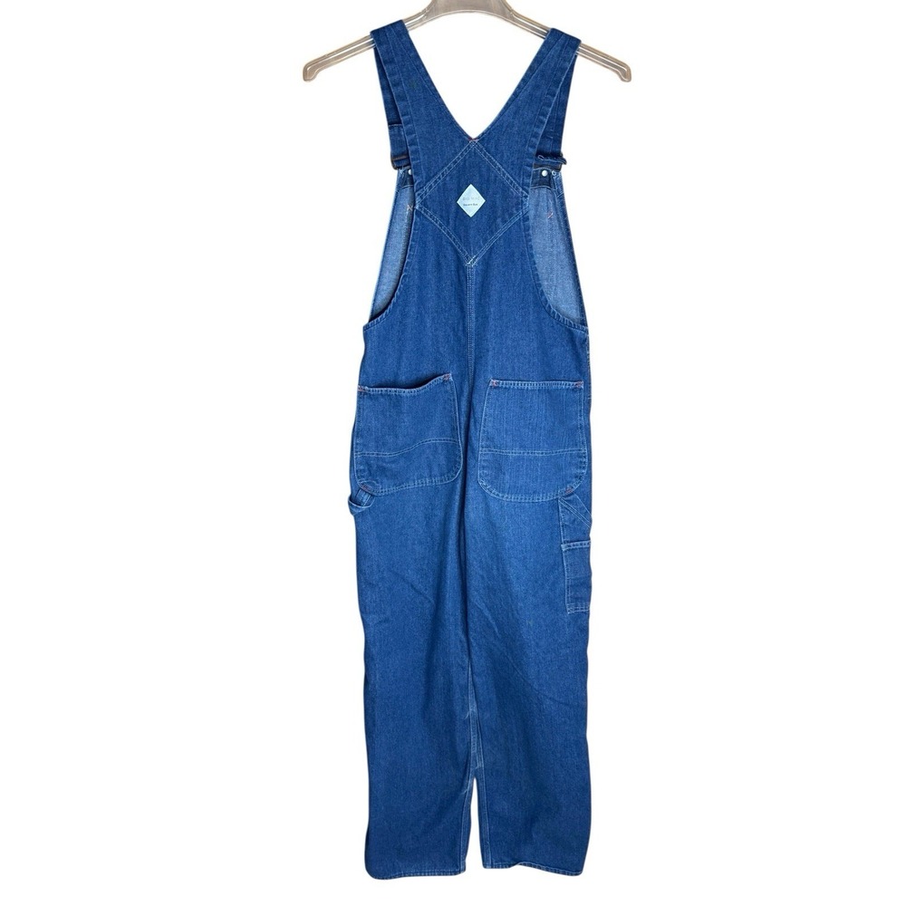Men's Vintage JC Penny Big Mac Square Bac Bib Denim Overalls 33 X 32